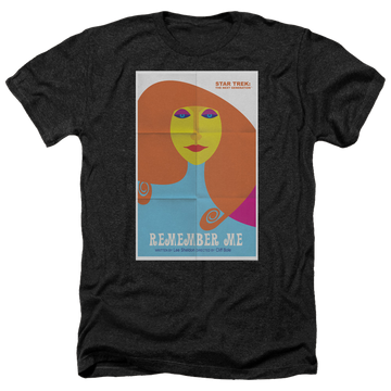 Black men's heather t-shirt with Star Trek The Next Generation Tng Season 4 Episode 5 graphic