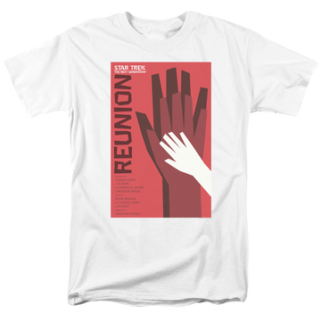 White men's regular fit t-shirt with Star Trek The Next Generation Season 4 Episode 7 graphic