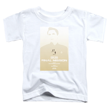 White toddler t-shirt with Star Trek The Next Generation Tng Season 4 Episode 9 graphic