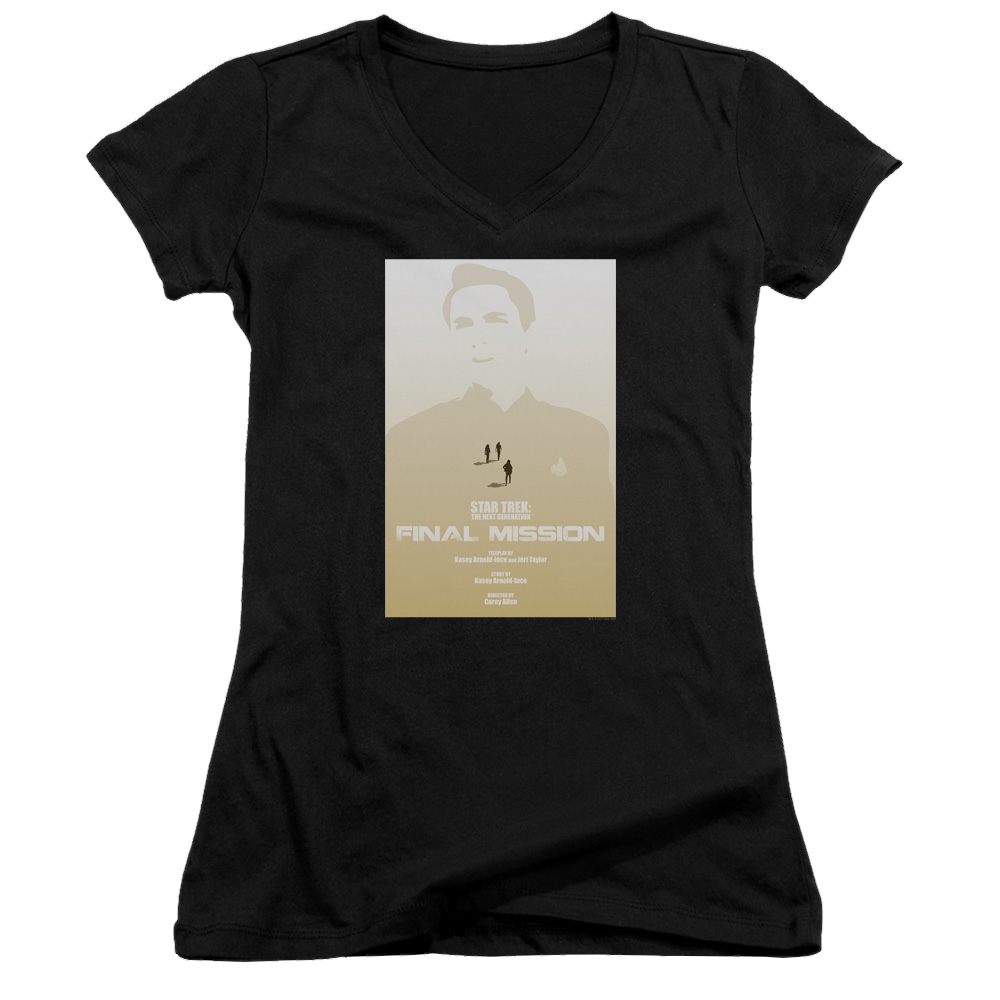 Star Trek The Next Generation Tng Season 4 Episode 9 - Juniors V-Neck T-Shirt Juniors V-Neck T-Shirt Star Trek