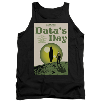 Black men's tank with Star Trek The Next Generation Tng Season 4 Episode 11 graphic