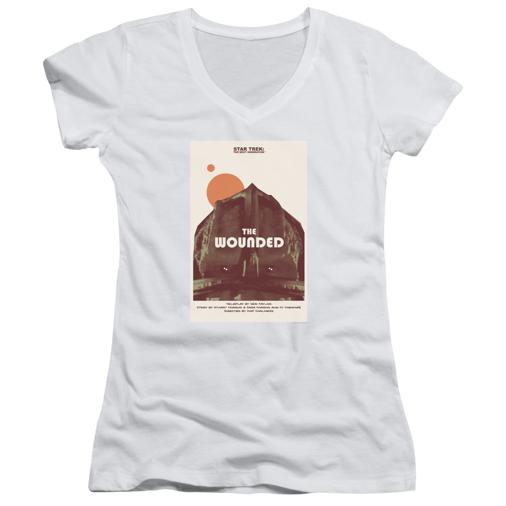 Star Trek The Next Generation Tng Season 4 Episode 12 - Juniors V-Neck T-Shirt Juniors V-Neck T-Shirt Star Trek