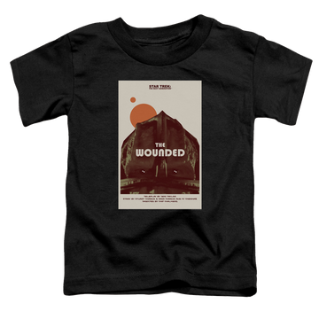 Black toddler t-shirt with Star Trek The Next Generation Tng Season 4 Episode 12 graphic