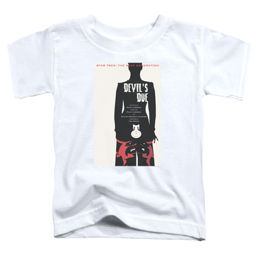 White toddler t-shirt with Star Trek The Next Generation Tng Season 4 Episode 13 graphic