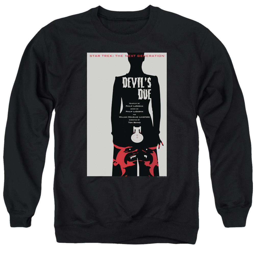 Star Trek The Next Generation Tng S4 Ep13 - Men's Crewneck Sweatshirt Men's Crewneck Sweatshirt Star Trek