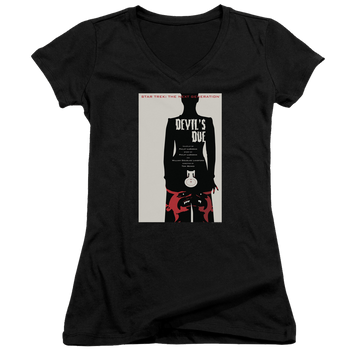 Star Trek The Next Generation Tng Season 4 Episode 13 - Juniors V-Neck T-Shirt Juniors V-Neck T-Shirt Star Trek