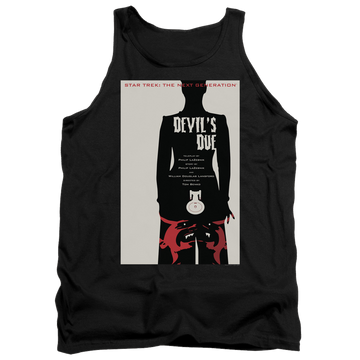 Black men's tank with Star Trek The Next Generation Tng Season 4 Episode 13 graphic