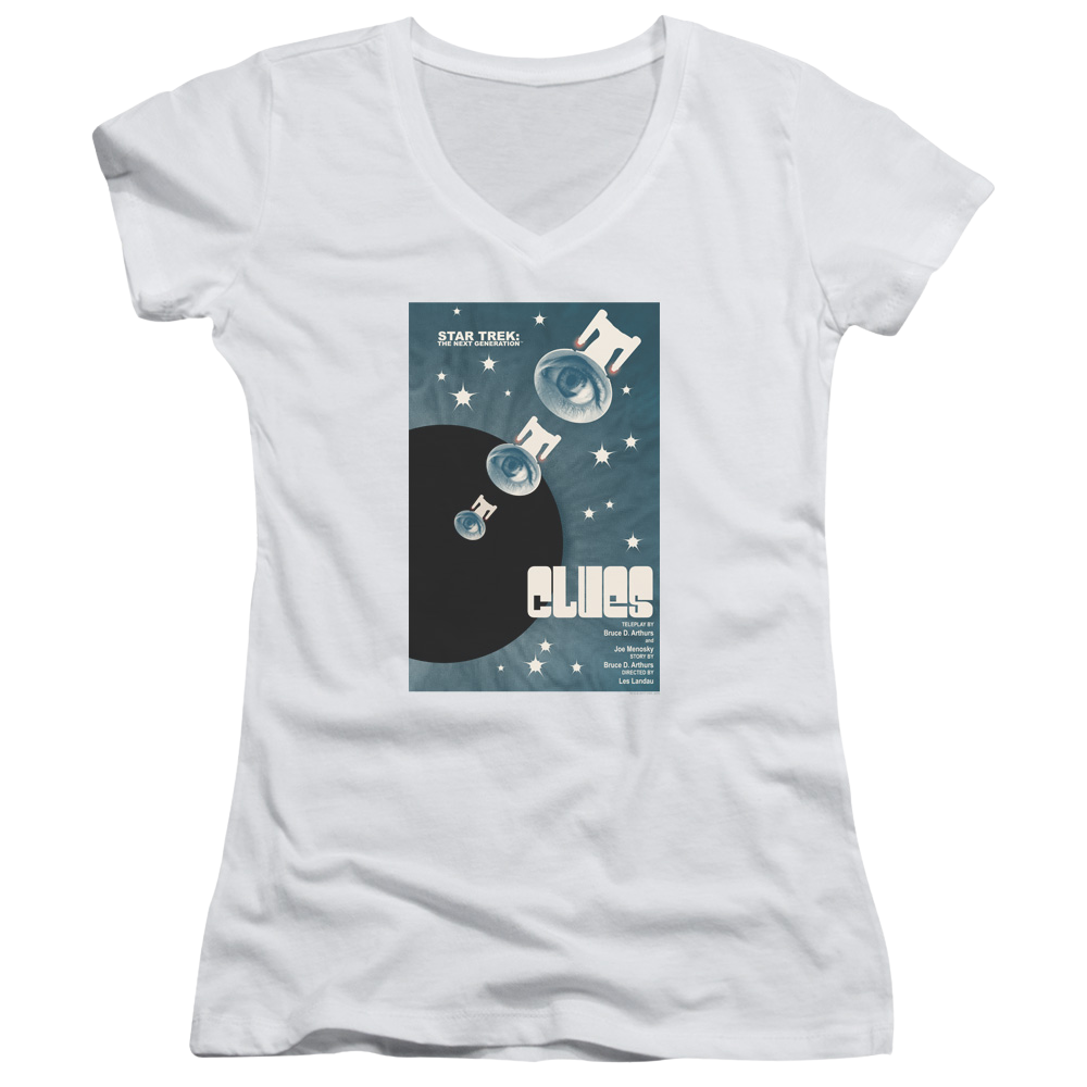 Star Trek The Next Generation Tng Season 4 Episode 14 - Juniors V-Neck T-Shirt Juniors V-Neck T-Shirt Star Trek