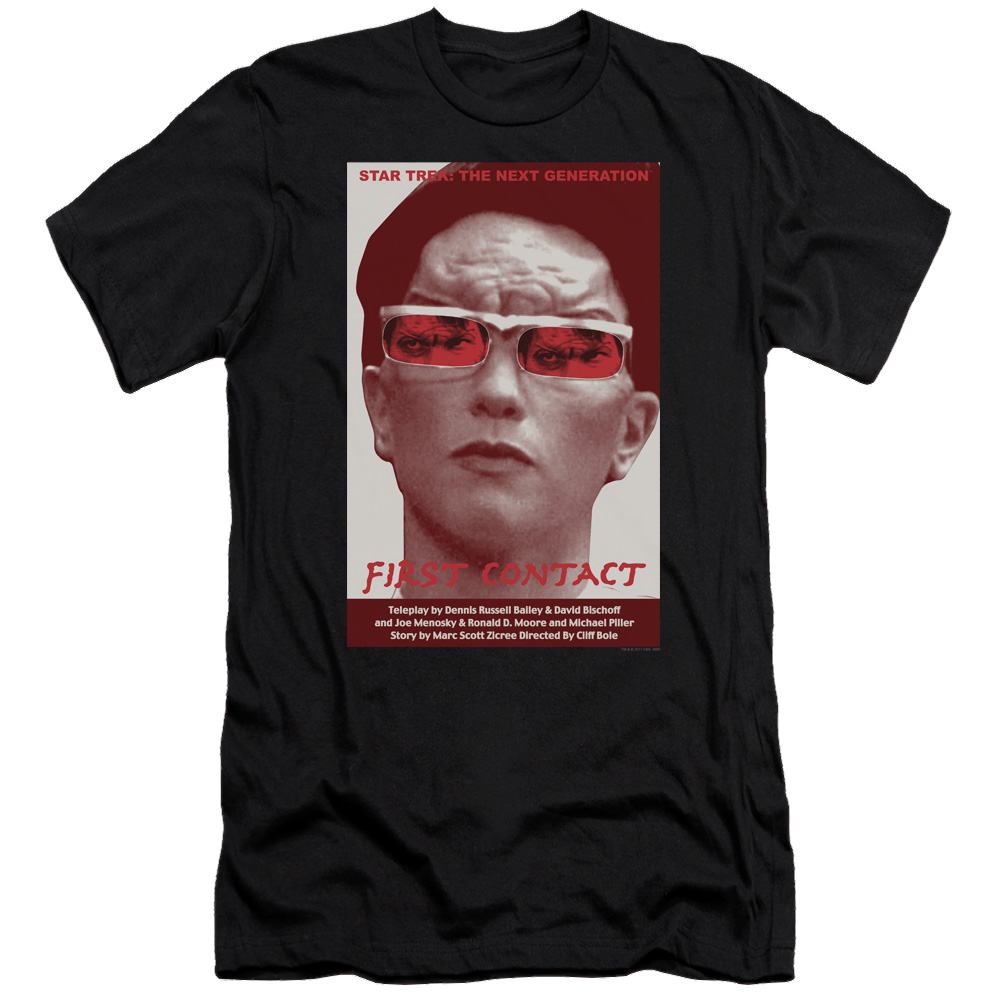 Star Trek The Next Generation Tng Season 4 Episode 15 - Men's Premium Slim Fit T-Shirt Men's Premium Slim Fit T-Shirt Star Trek