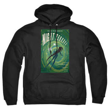 Black pullover hoodie with Star Trek The Next Generation Tng Season 4 Episode 17 graphic