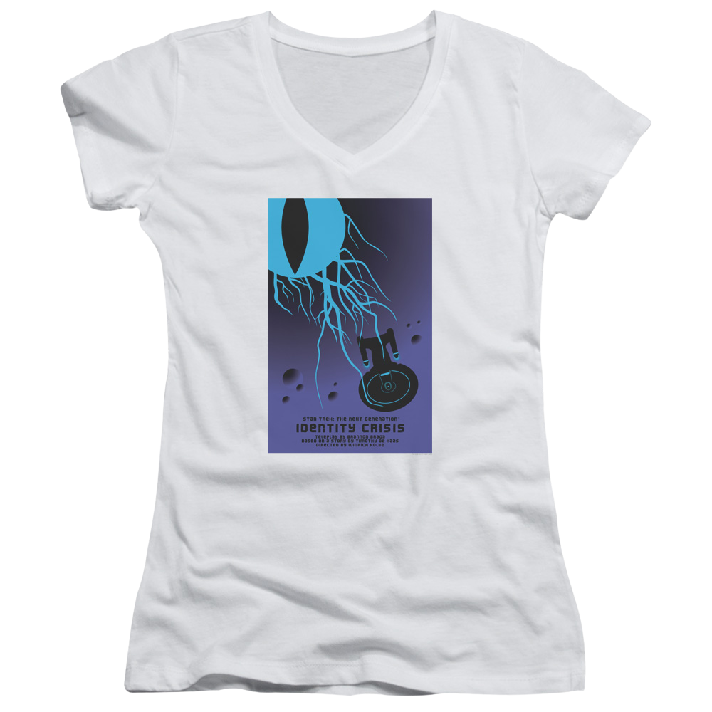 Star Trek The Next Generation Tng Season 4 Episode 18 - Juniors V-Neck T-Shirt Juniors V-Neck T-Shirt Star Trek