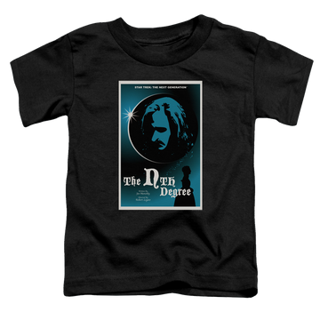 Black toddler t-shirt with Star Trek The Next Generation Tng Season 4 Episode 19 graphic