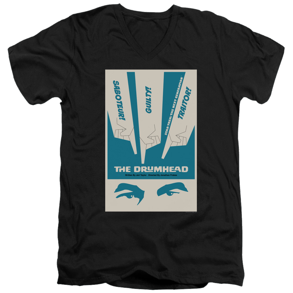 Star Trek The Next Generation Tng Season 4 Episode 21 - Men's V-Neck T-Shirt Men's V-Neck T-Shirt Star Trek