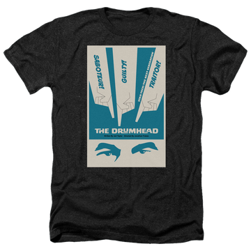 Black men's heather t-shirt with Star Trek The Next Generation Tng Season 4 Episode 21 graphic