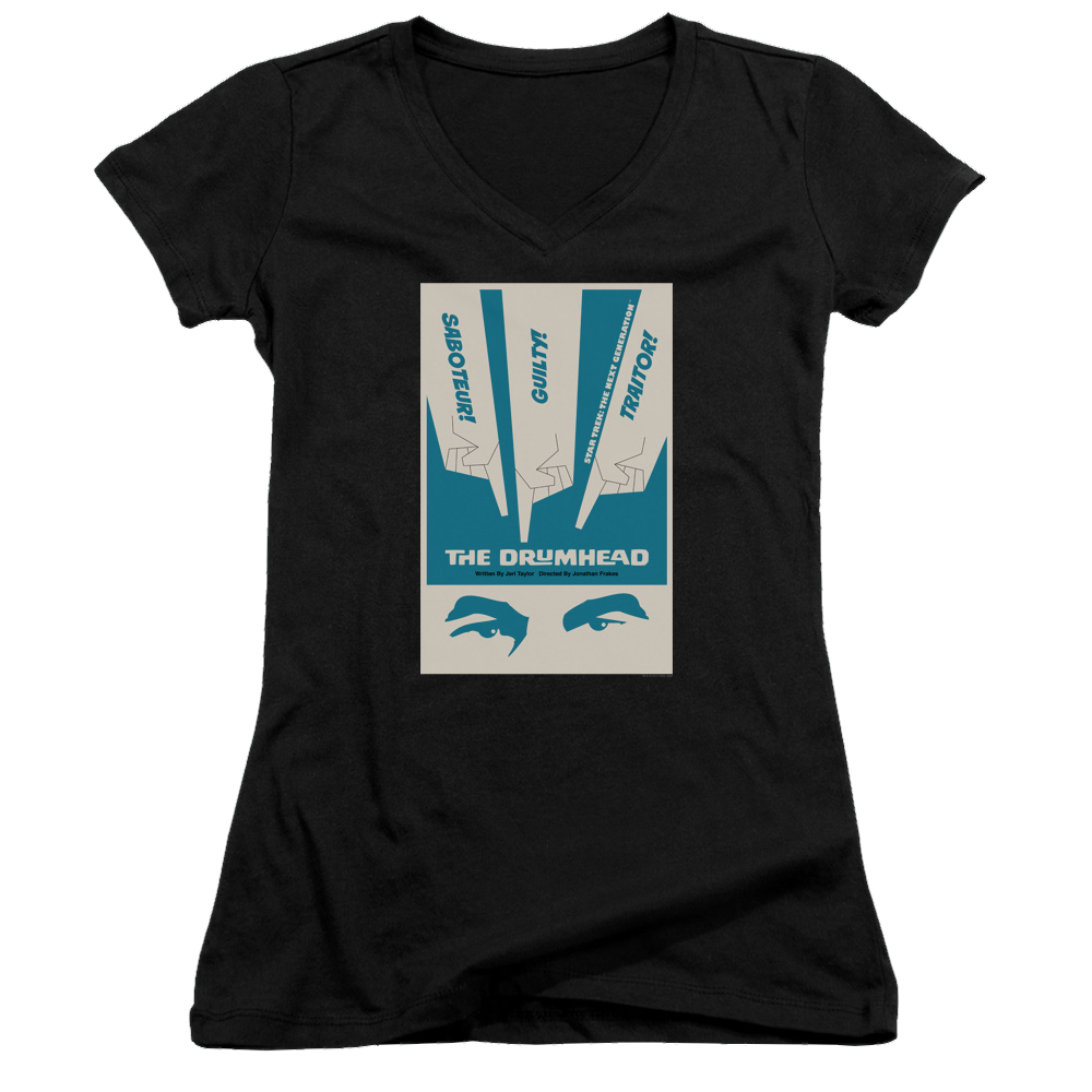 Star Trek The Next Generation Tng Season 4 Episode 21 - Juniors V-Neck T-Shirt Juniors V-Neck T-Shirt Star Trek