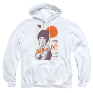 White pullover hoodie with Star Trek The Next Generation Tng Season 4 Episode 22 graphic