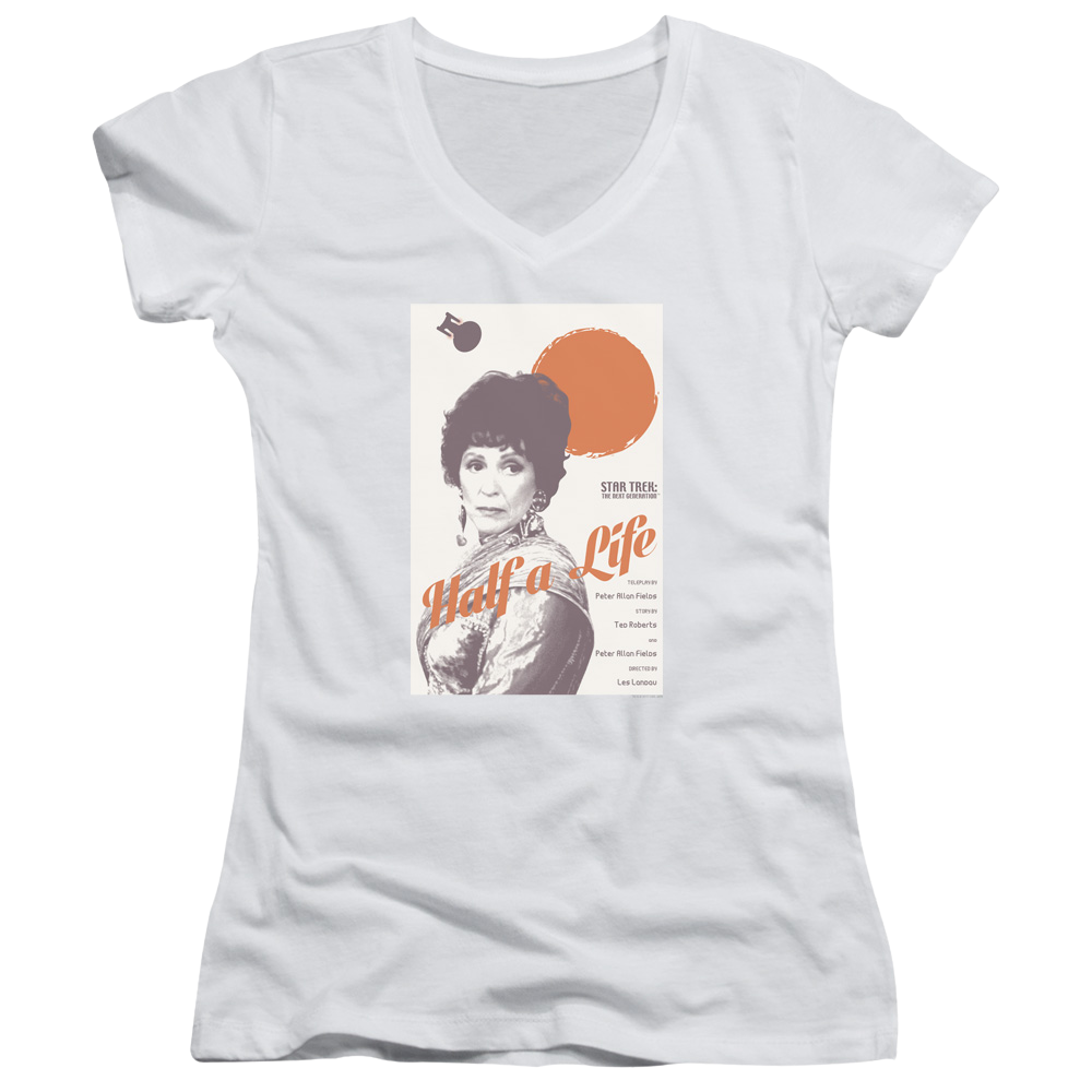 Star Trek The Next Generation Tng Season 4 Episode 22 - Juniors V-Neck T-Shirt Juniors V-Neck T-Shirt Star Trek