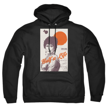 Black pullover hoodie with Star Trek The Next Generation Tng Season 4 Episode 22 graphic