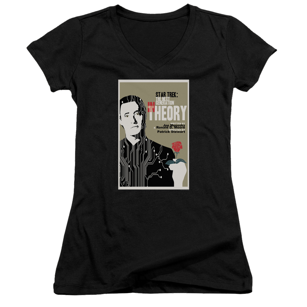 Star Trek The Next Generation Tng Season 4 Episode 25 - Juniors V-Neck T-Shirt Juniors V-Neck T-Shirt Star Trek
