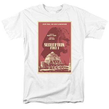 White men's regular fit t-shirt with Star Trek The Next Generation S4 Ep26 graphic