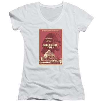Star Trek The Next Generation Tng Season 4 Episode 26 - Juniors V-Neck T-Shirt Juniors V-Neck T-Shirt Star Trek