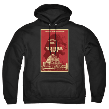 Black pullover hoodie with Star Trek The Next Generation Tng Season 4 Episode 26 graphic