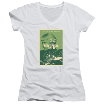 Star Trek The Next Generation Tng Season 5 Episode 1 - Juniors V-Neck T-Shirt Juniors V-Neck T-Shirt Star Trek