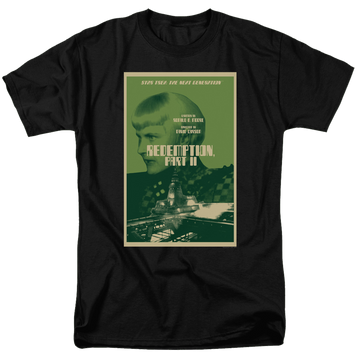 Black men's regular fit t-shirt with Star Trek The Next Generation Tng Season 5 Episode 1 graphic