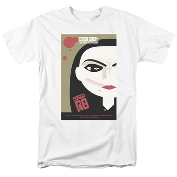 White men's regular fit t-shirt with Star Trek The Next Generation Season 5 Episode 3 graphic