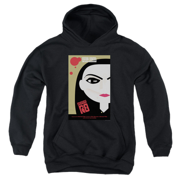 Black youth hoodie for ages 8 to 12 with Star Trek The Next Generation Tng Season 5 Episode 3 graphic