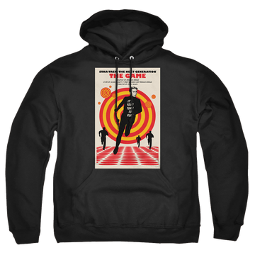 Black pullover hoodie with Star Trek The Next Generation Tng Season 5 Episode 6 graphic