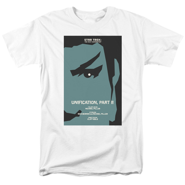 White men's regular fit t-shirt with Star Trek The Next Generation Season 5 Episode 8 graphic