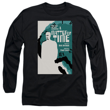 Black men's long sleeve t-shirt with Star Trek The Next Generation Tng S5 Ep9 graphic