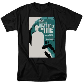 Black men's regular fit t-shirt with Star Trek The Next Generation Tng Season 5 Episode 9 graphic