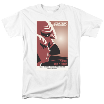 White men's regular fit t-shirt with Star Trek The Next Generation Season 5 Episode 10 graphic
