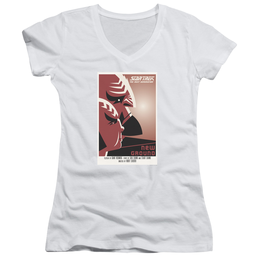 Star Trek The Next Generation Tng Season 5 Episode 10 - Juniors V-Neck T-Shirt Juniors V-Neck T-Shirt Star Trek