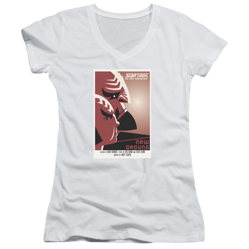 Star Trek The Next Generation Tng Season 5 Episode 10 - Juniors V-Neck T-Shirt Juniors V-Neck T-Shirt Star Trek