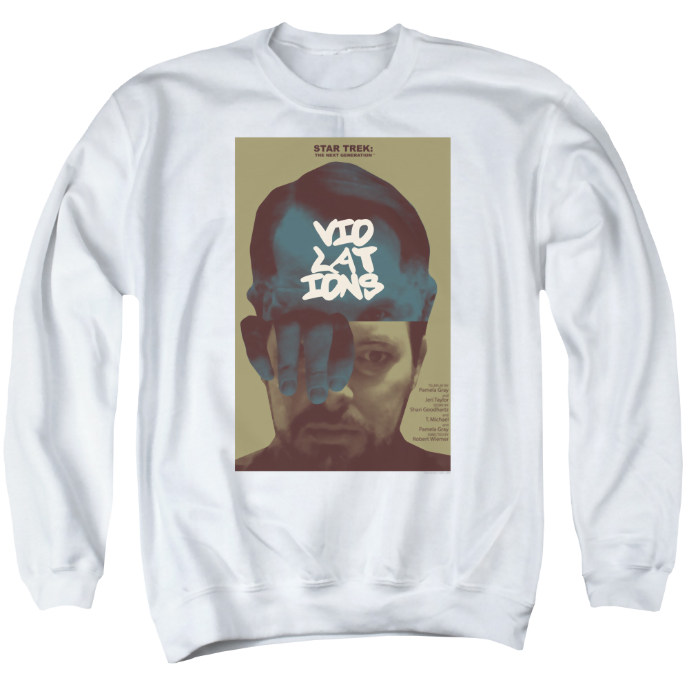 Star Trek The Next Generation Tng S5 Ep12 - Men's Crewneck Sweatshirt Men's Crewneck Sweatshirt Star Trek