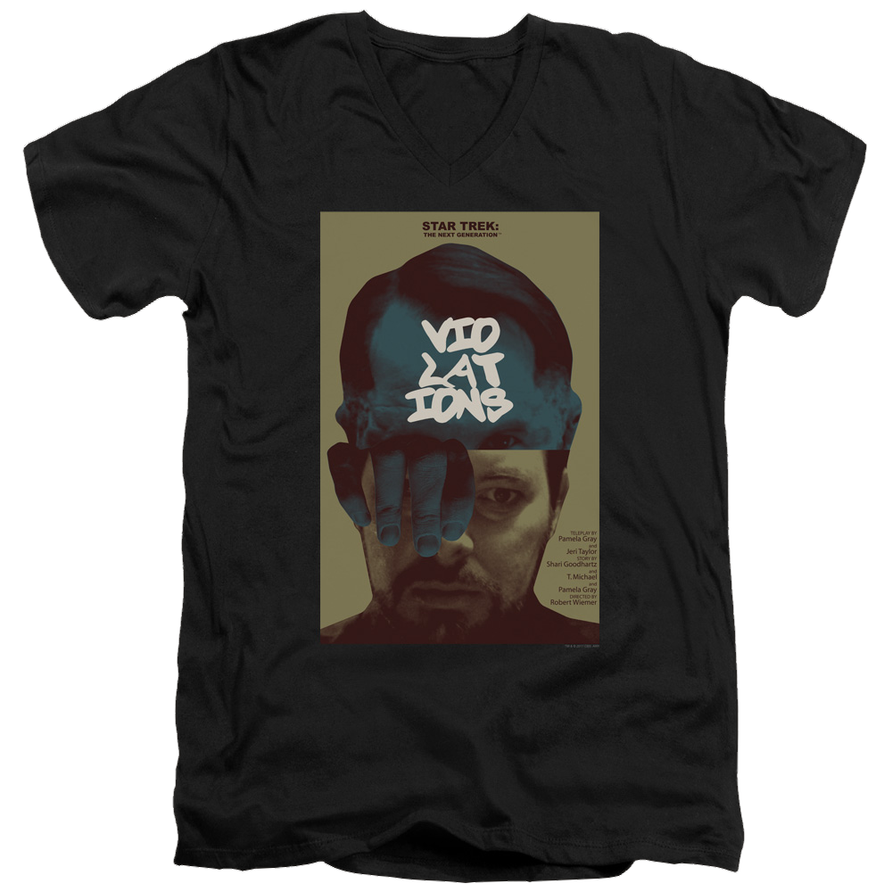 Star Trek The Next Generation Tng Season 5 Episode 12 - Men's V-Neck T-Shirt Men's V-Neck T-Shirt Star Trek