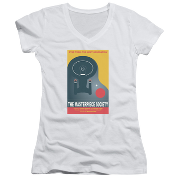 Star Trek The Next Generation Tng Season 5 Episode 13 - Juniors V-Neck T-Shirt Juniors V-Neck T-Shirt Star Trek