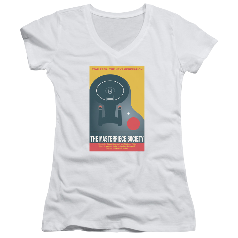 Star Trek The Next Generation Tng Season 5 Episode 13 - Juniors V-Neck T-Shirt Juniors V-Neck T-Shirt Star Trek