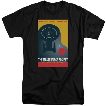 Black men's tall fit t-shirt with Star Trek The Next Generation Tng Season 5 Episode 13 graphic