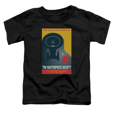 Black toddler t-shirt with Star Trek The Next Generation Tng Season 5 Episode 13 graphic