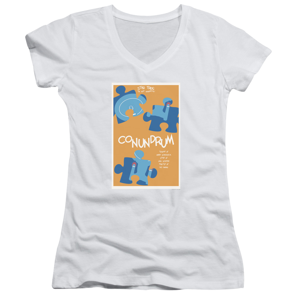 Star Trek The Next Generation Tng Season 5 Episode 14 - Juniors V-Neck T-Shirt Juniors V-Neck T-Shirt Star Trek