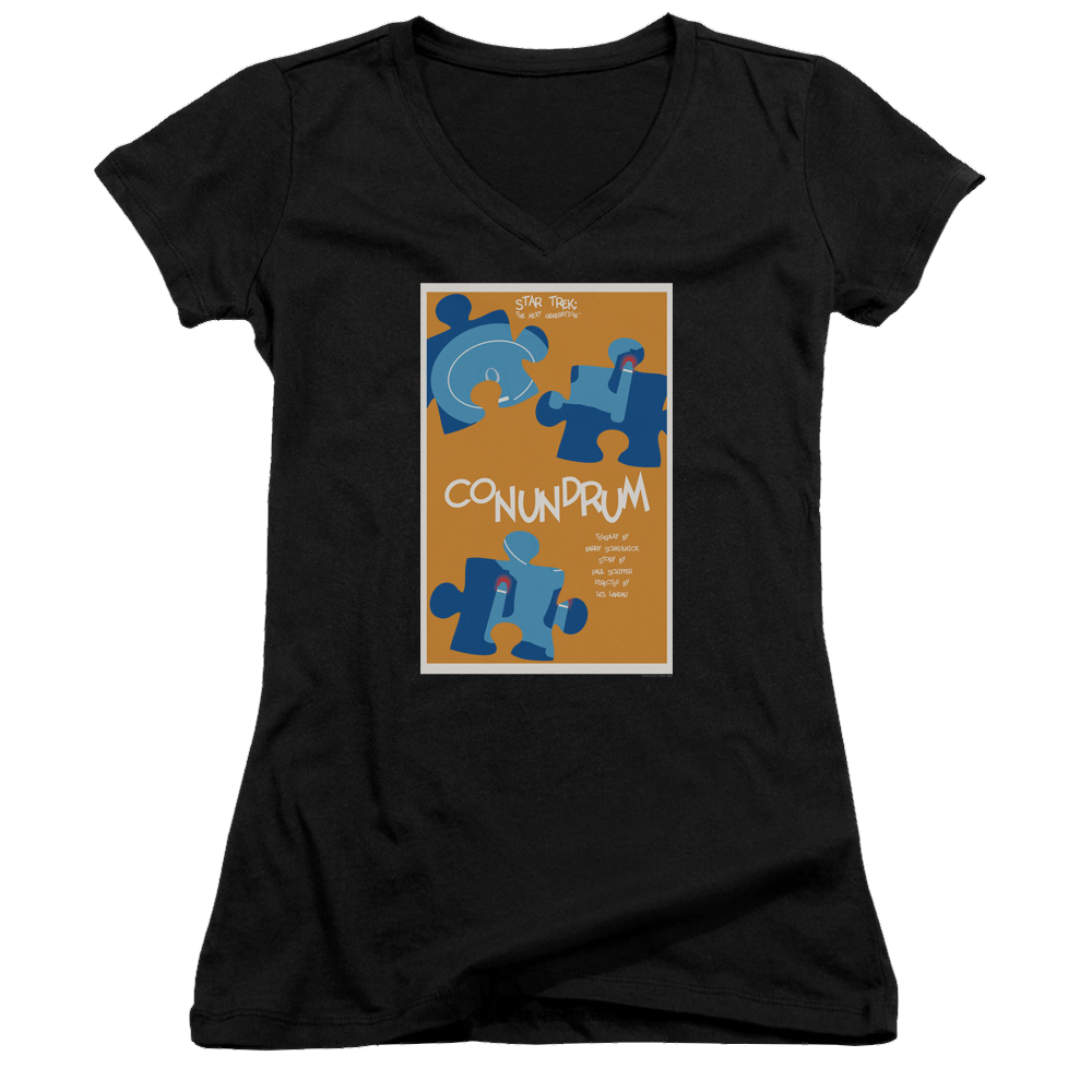 Star Trek The Next Generation Tng Season 5 Episode 14 - Juniors V-Neck T-Shirt Juniors V-Neck T-Shirt Star Trek