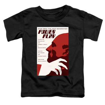 Black toddler t-shirt with Star Trek The Next Generation Tng Season 5 Episode 15 graphic