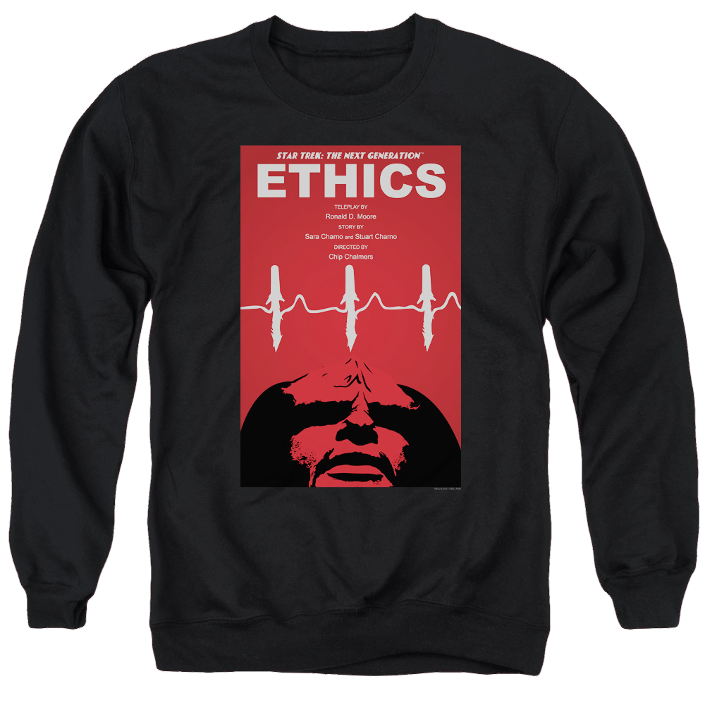 Star Trek The Next Generation Tng S5 Ep16 - Men's Crewneck Sweatshirt Men's Crewneck Sweatshirt Star Trek