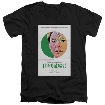 Black men's v-neck t-shirt with Star Trek The Next Generation Tng Season 5 Episode 17 graphic