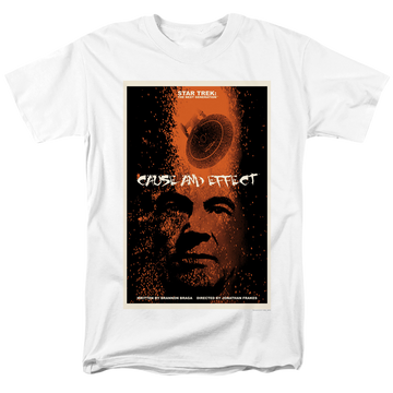 White men's regular fit t-shirt with Star Trek The Next Generation Season 5 Episode 18 graphic