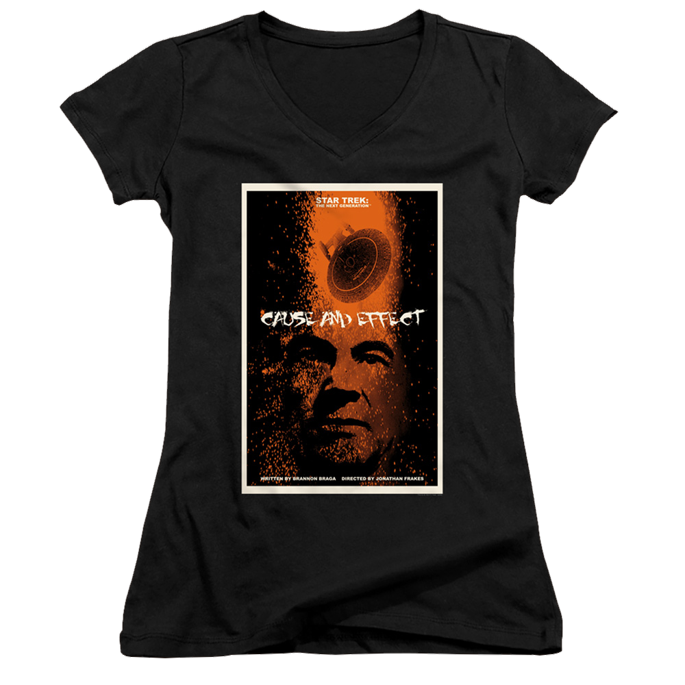 Star Trek The Next Generation Tng Season 5 Episode 18 - Juniors V-Neck T-Shirt Juniors V-Neck T-Shirt Star Trek